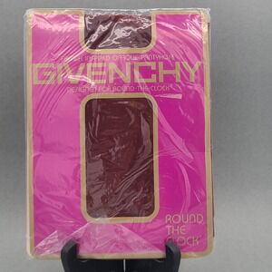VINTAGE GIVENCHY Round The Clock Pantyhose #392 Rich Rust Size MODEL See Chart